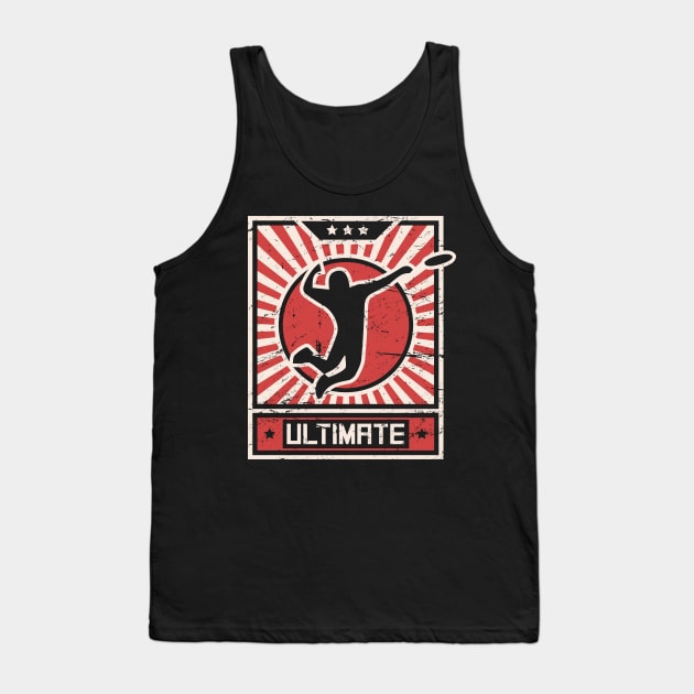 ULTIMATE Frisbee | Propaganda Poster Tank Top by MeatMan